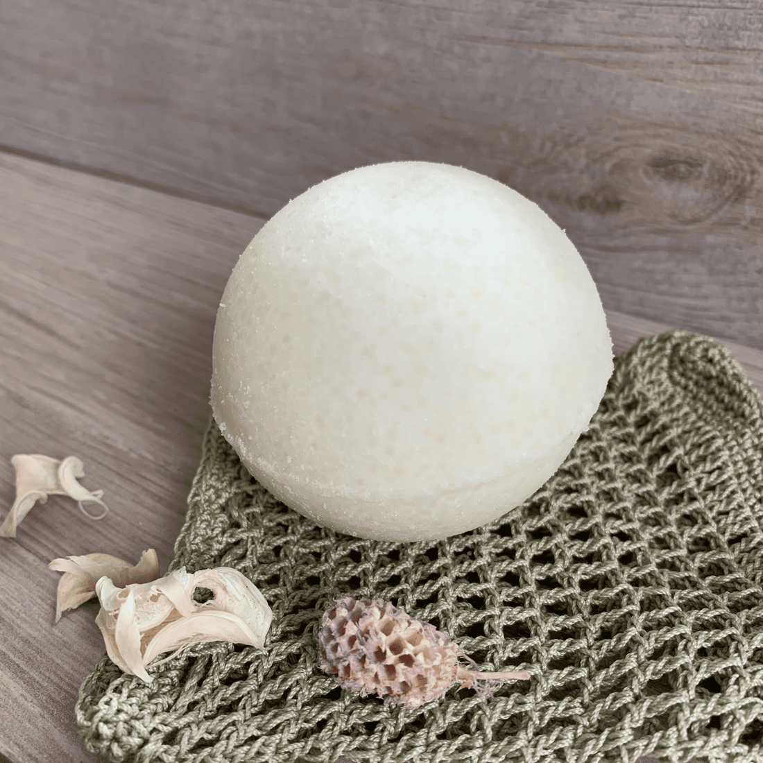 Badekugel mit Duft Geranium/Rosmarin