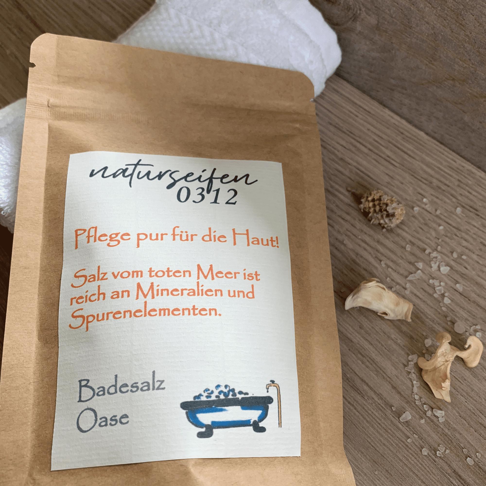 Badesalz im Refill Beutel mit dem Duft Oase
