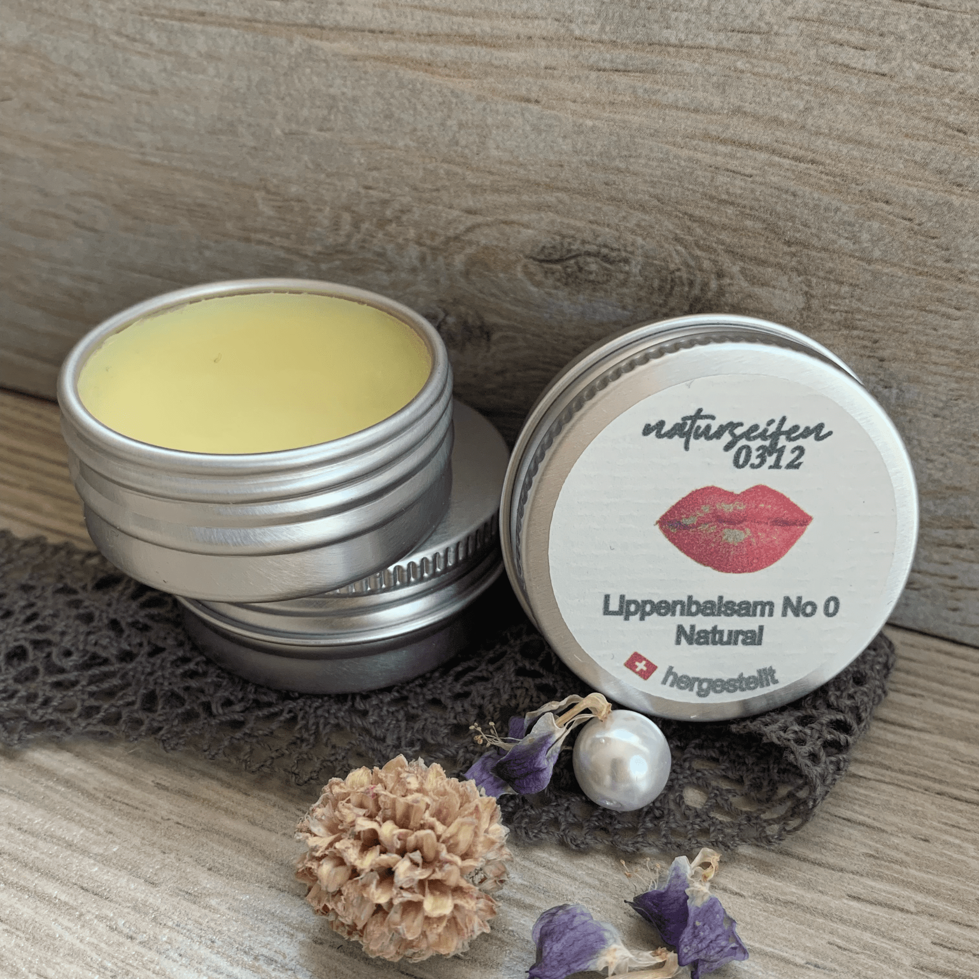 Lippenbalsam Natural in einer Schraubdose