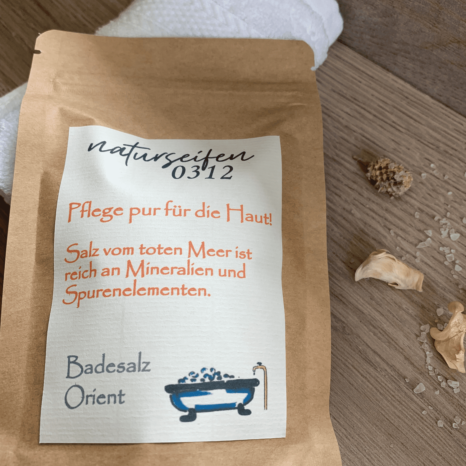 Badesalz im Refill Beutel mit dem Duft Orient