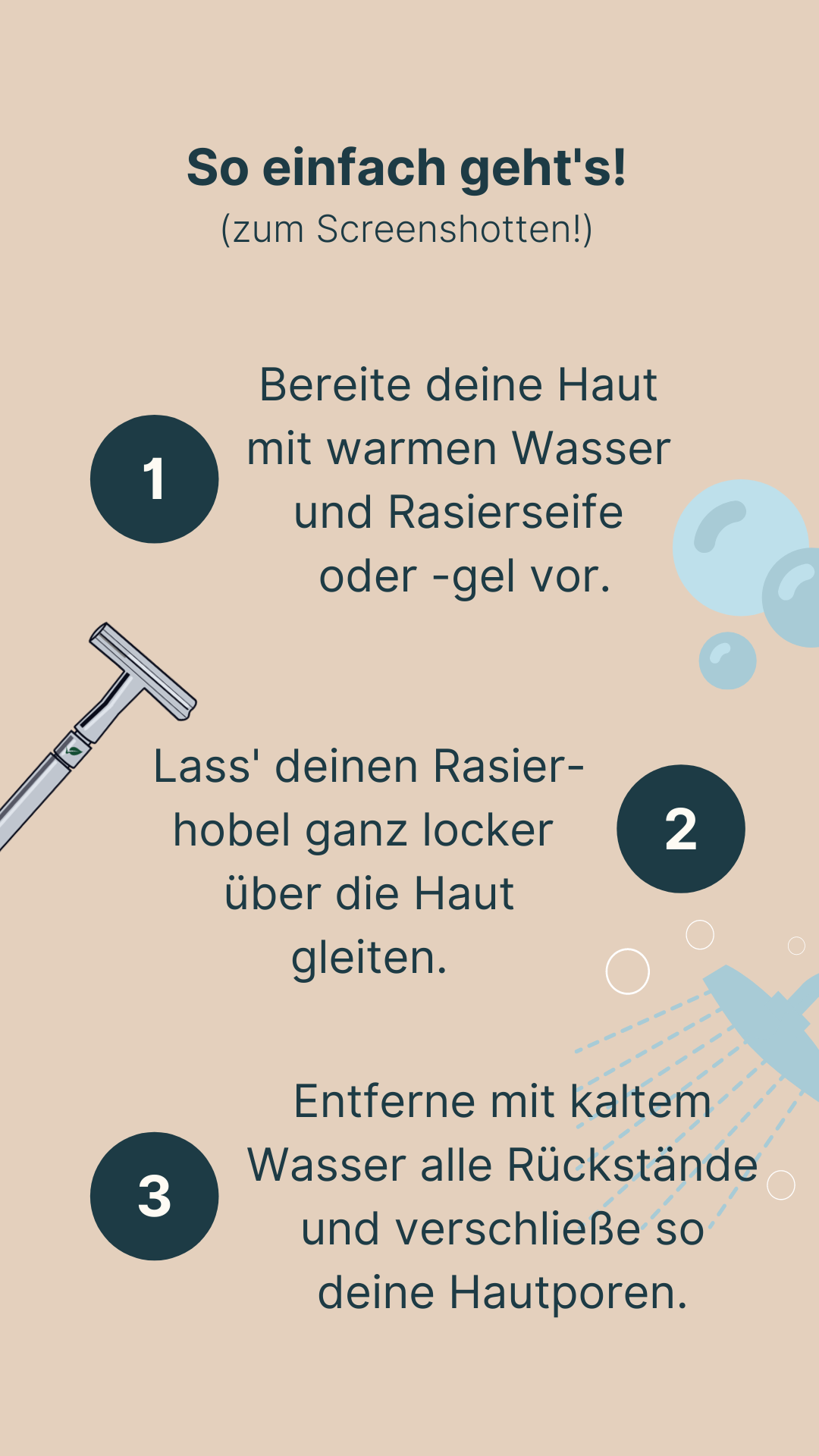 Rasierset – Deluxe (Rasierhobel, Halter, Rasierpinsel, 10 Rasierklingen) Anthrazit